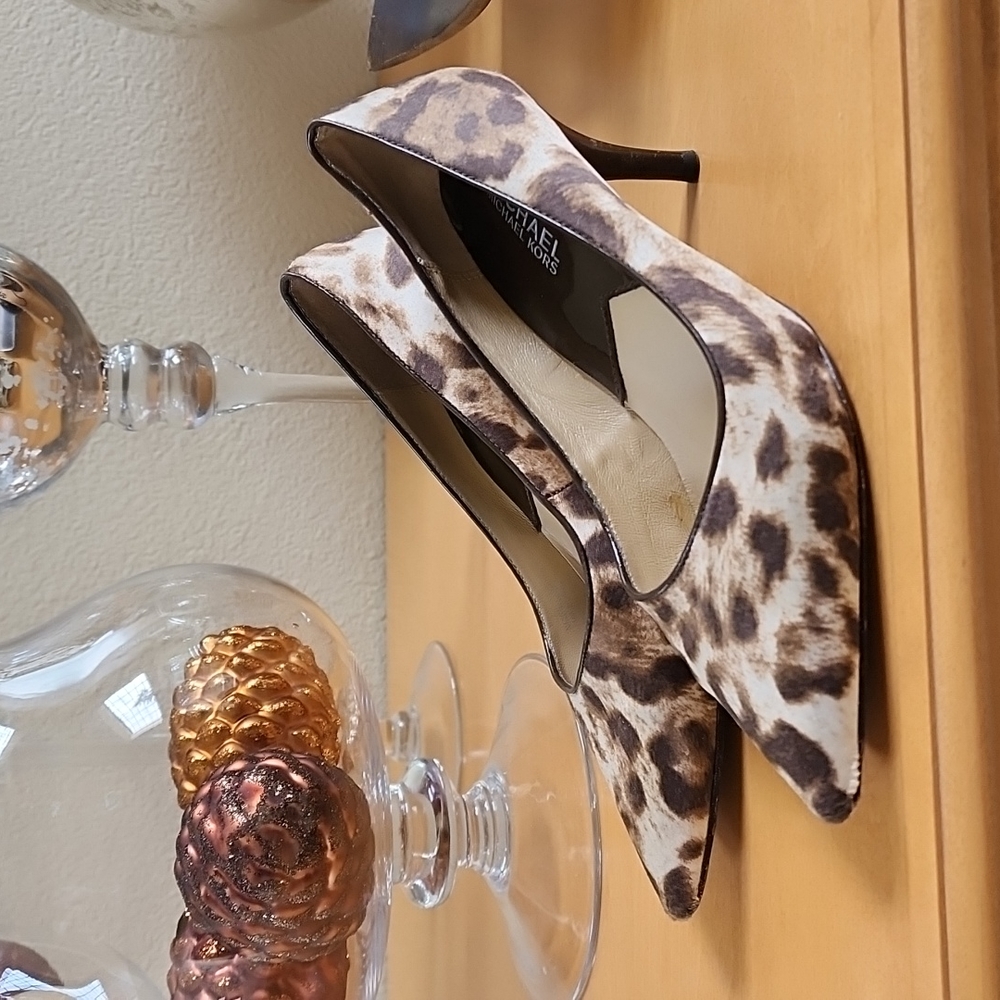 Michael Kors Animal Print Heels size 7